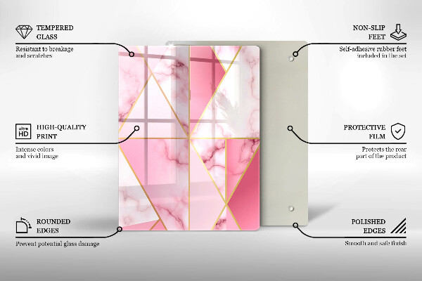 Cubre encimera Mármol geométrico