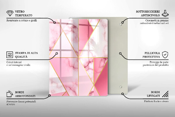 Cubre encimera Mármol geométrico
