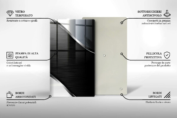 Cubre encimera Abstracción de metales