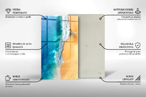 Cubre encimera Playa y mar