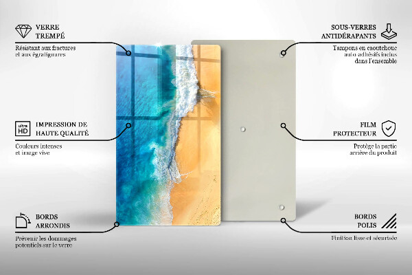 Cubre encimera Playa y mar