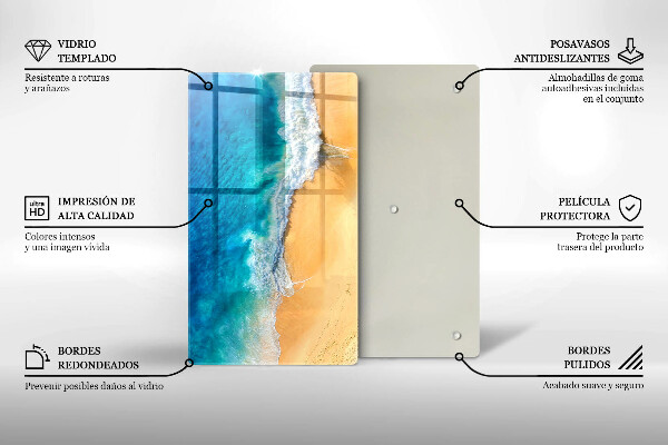 Cubre encimera Playa y mar