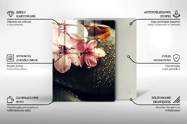 Cubre encimera Flores piedras zen