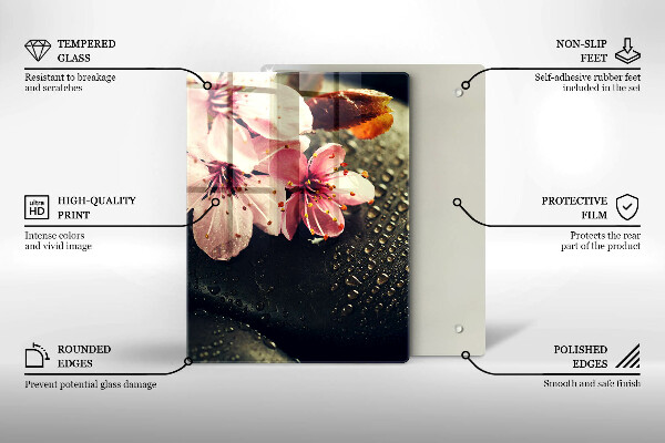 Cubre encimera Flores piedras zen