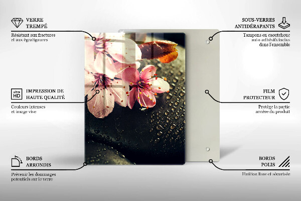 Cubre encimera Flores piedras zen