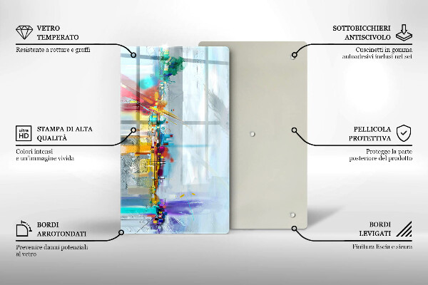 Cubre encimera Abstracción pintada