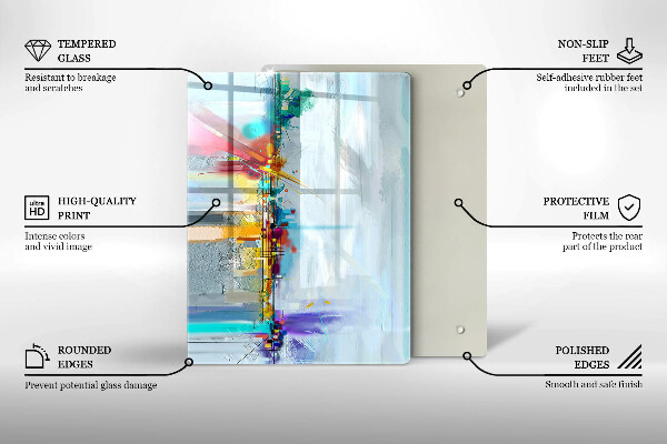 Cubre encimera Abstracción pintada