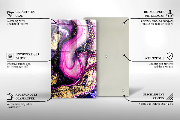 Cubre encimera Diseño abstracto oro