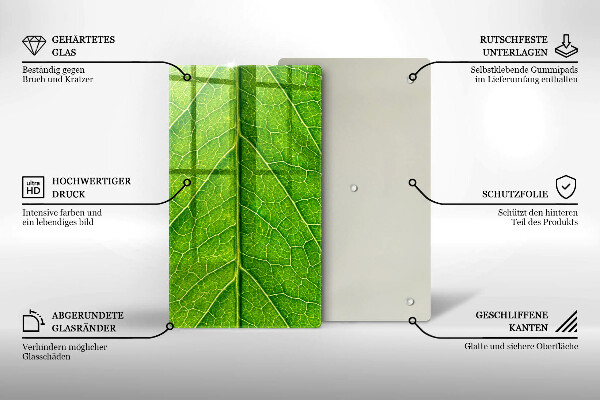 Cubre encimera Venas de las hojas naturales