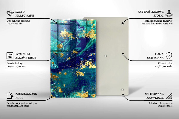 Cubre encimera Abstracción con oro