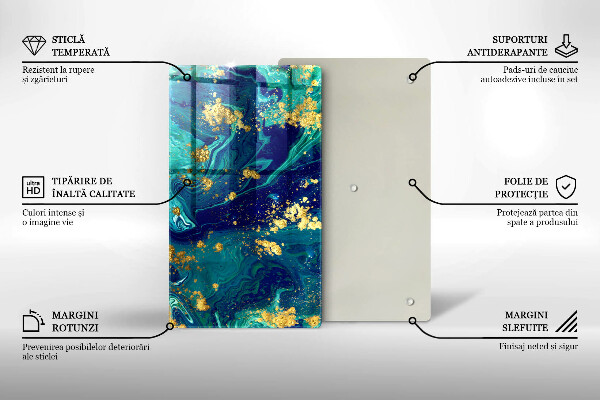 Cubre encimera Abstracción con oro