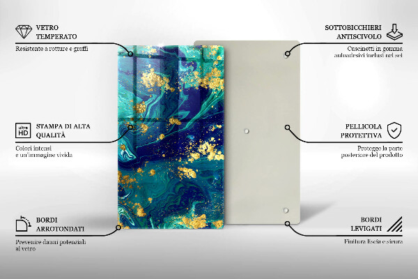 Cubre encimera Abstracción con oro