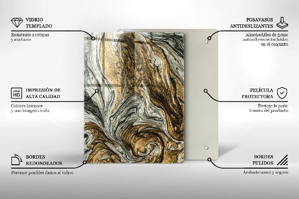 Cubre encimera Rica abstracción