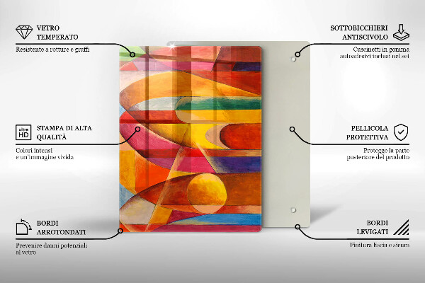 Cubre encimera Abstracción colorida