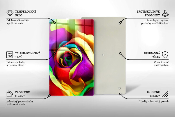 Cubre encimera Pétalos de rosa de colores