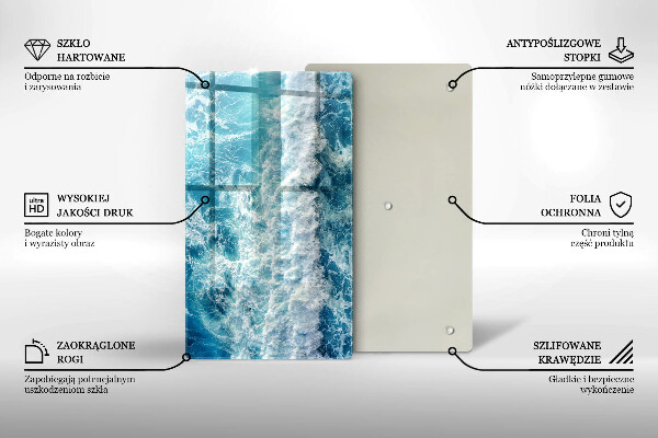 Cubre encimera Olas de agua de mar