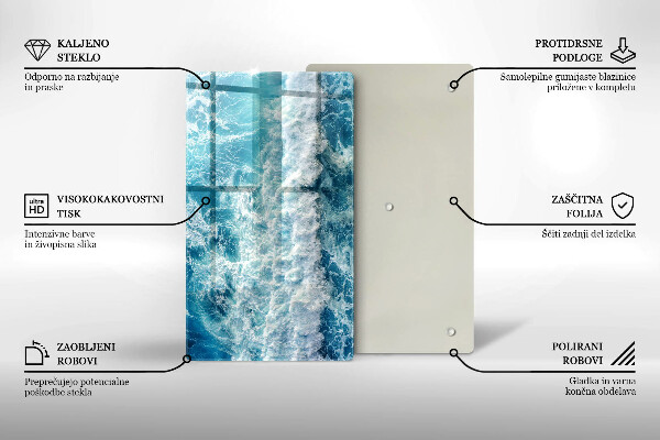 Cubre encimera Olas de agua de mar