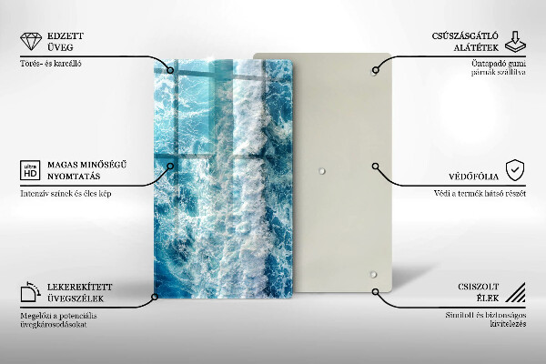 Cubre encimera Olas de agua de mar