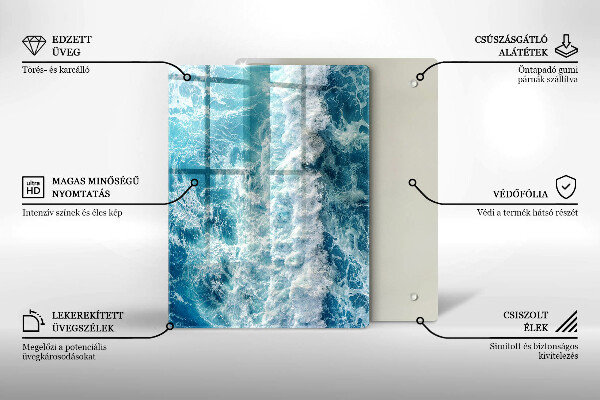 Cubre encimera Olas de agua de mar