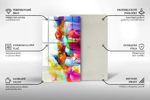 Cubre encimera Flores pintadas