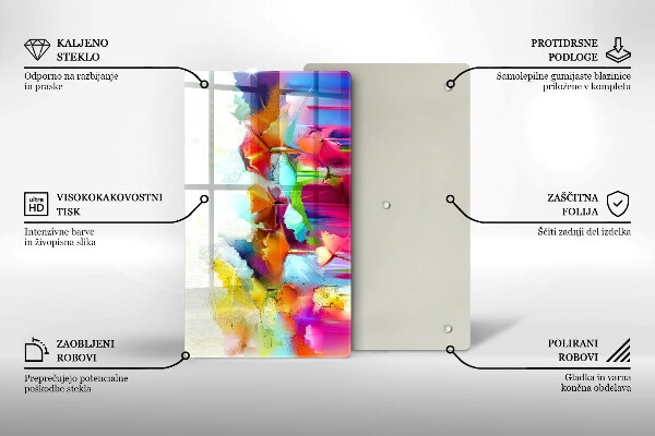 Cubre encimera Flores pintadas