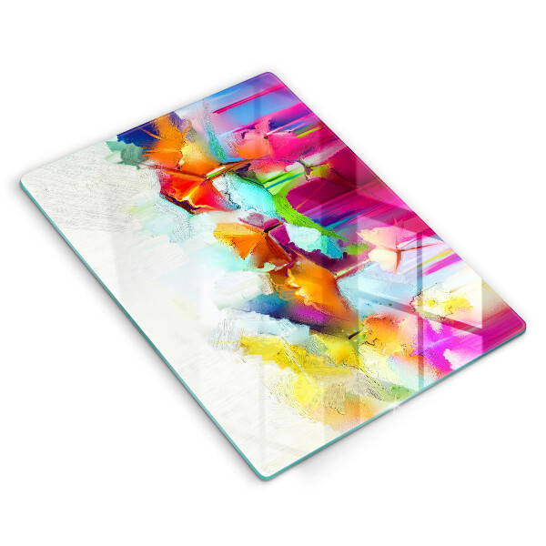 Cubre encimera Flores pintadas