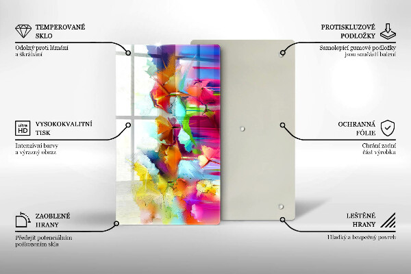 Cubre encimera Flores pintadas