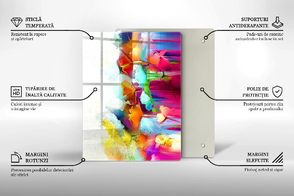 Cubre encimera Flores pintadas