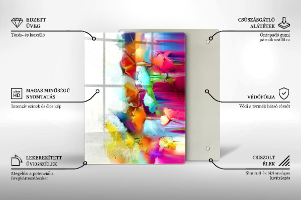 Cubre encimera Flores pintadas