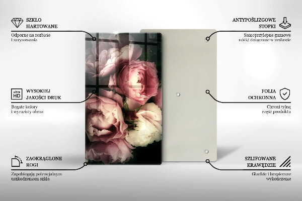 Cubre encimera Flores de peonía