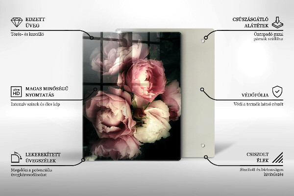 Cubre encimera Flores de peonía