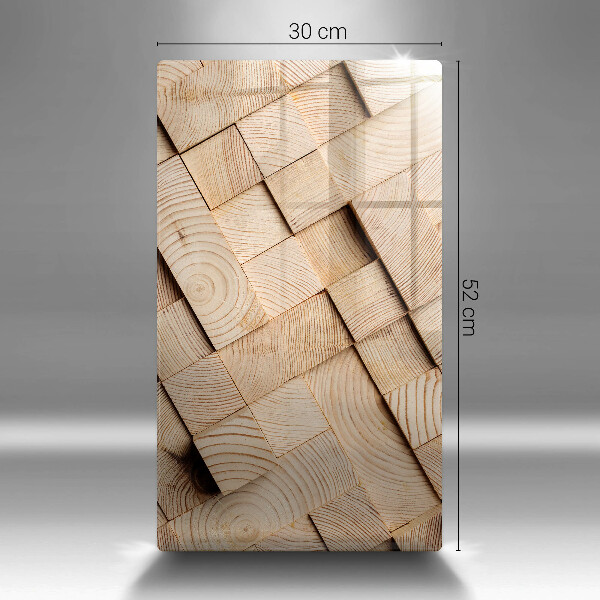 Cubre encimera Cuadrados de madera