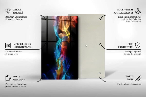 Cubre encimera Humo colorido