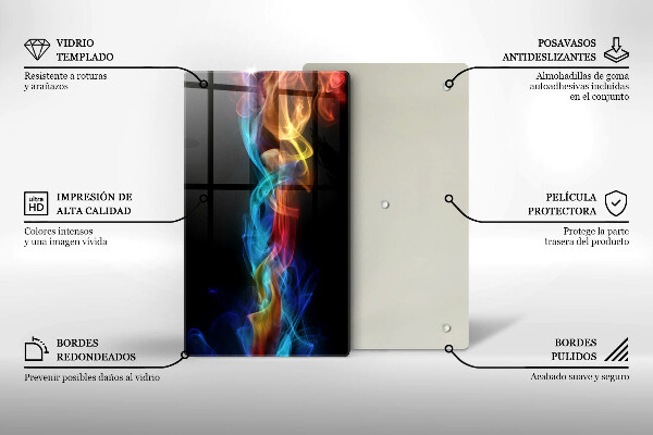 Cubre encimera Humo colorido