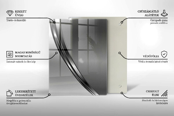 Cubre encimera Abstracción de metales
