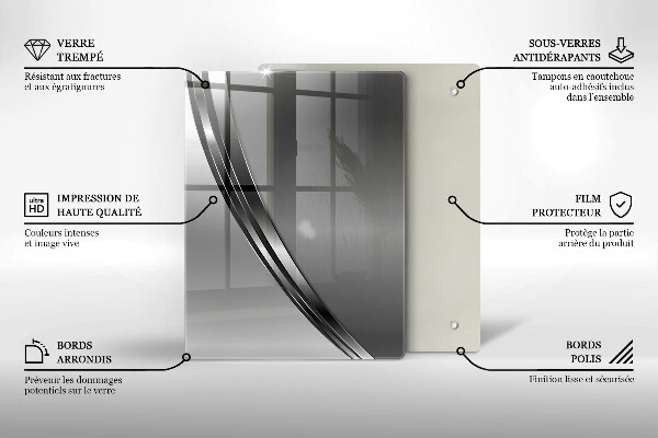 Cubre encimera Abstracción de metales