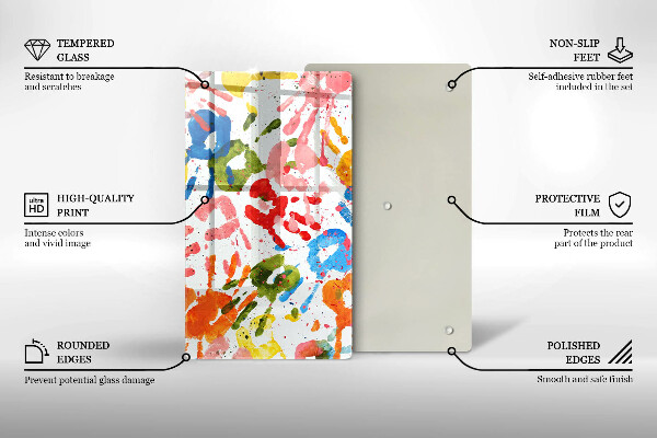 Cubre encimera Huellas de manos de niños.