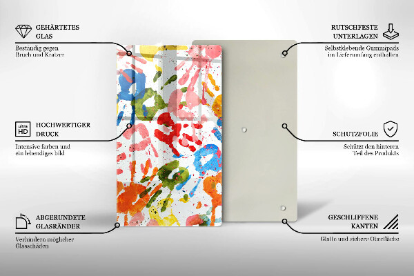 Cubre encimera Huellas de manos de niños.