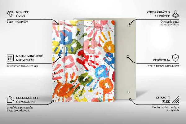 Cubre encimera Huellas de manos de niños.