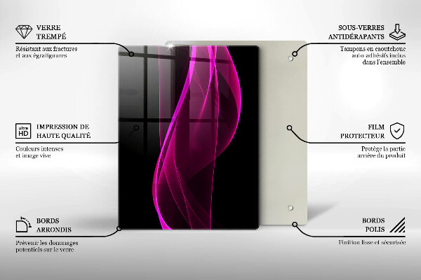 Cubre encimera Abstracción rosa