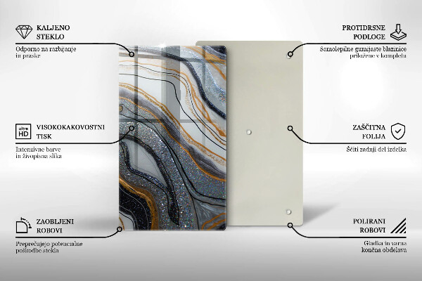 Cubre encimera Roca con oro