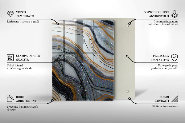 Cubre encimera Roca con oro