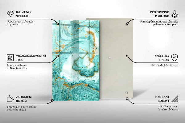 Cubre encimera Abstracción azul