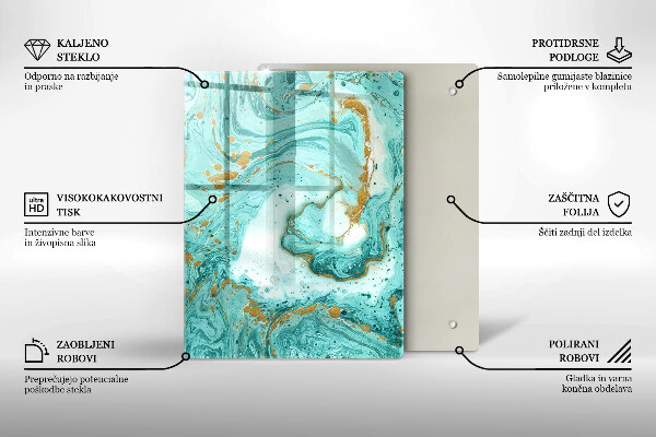 Cubre encimera Abstracción azul