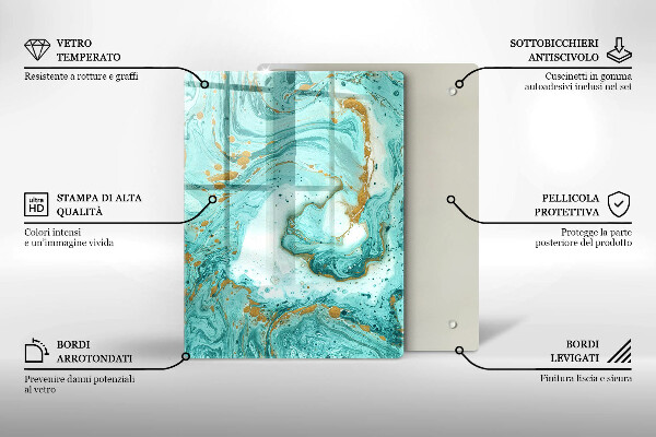 Cubre encimera Abstracción azul