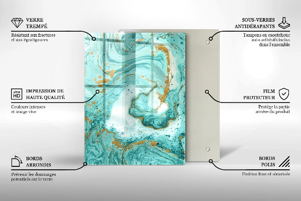 Cubre encimera Abstracción azul