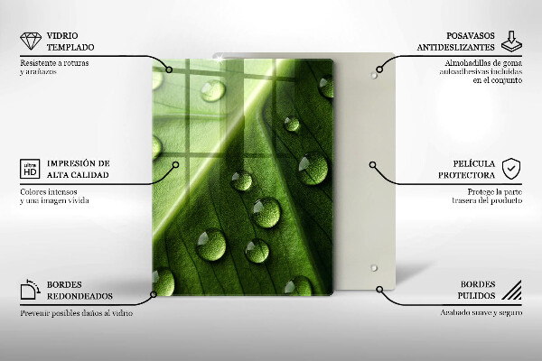 Cubre encimera Hoja y rocío de la naturaleza