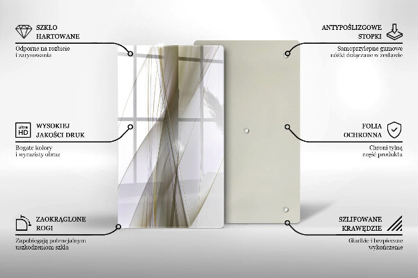 Cubre encimera Diseño de líneas abstractas.
