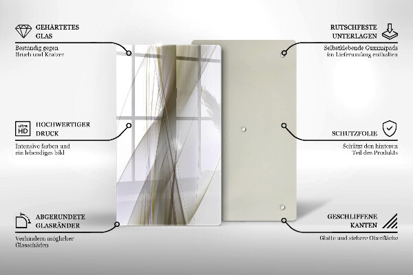 Cubre encimera Diseño de líneas abstractas.