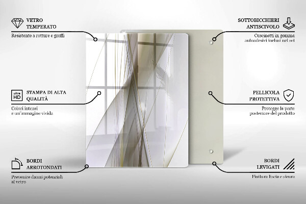 Cubre encimera Diseño de líneas abstractas.